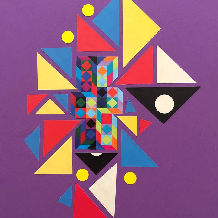 Collage original, décoration murale, art de la mode, art moderne pour la vente par Pink Buddhas