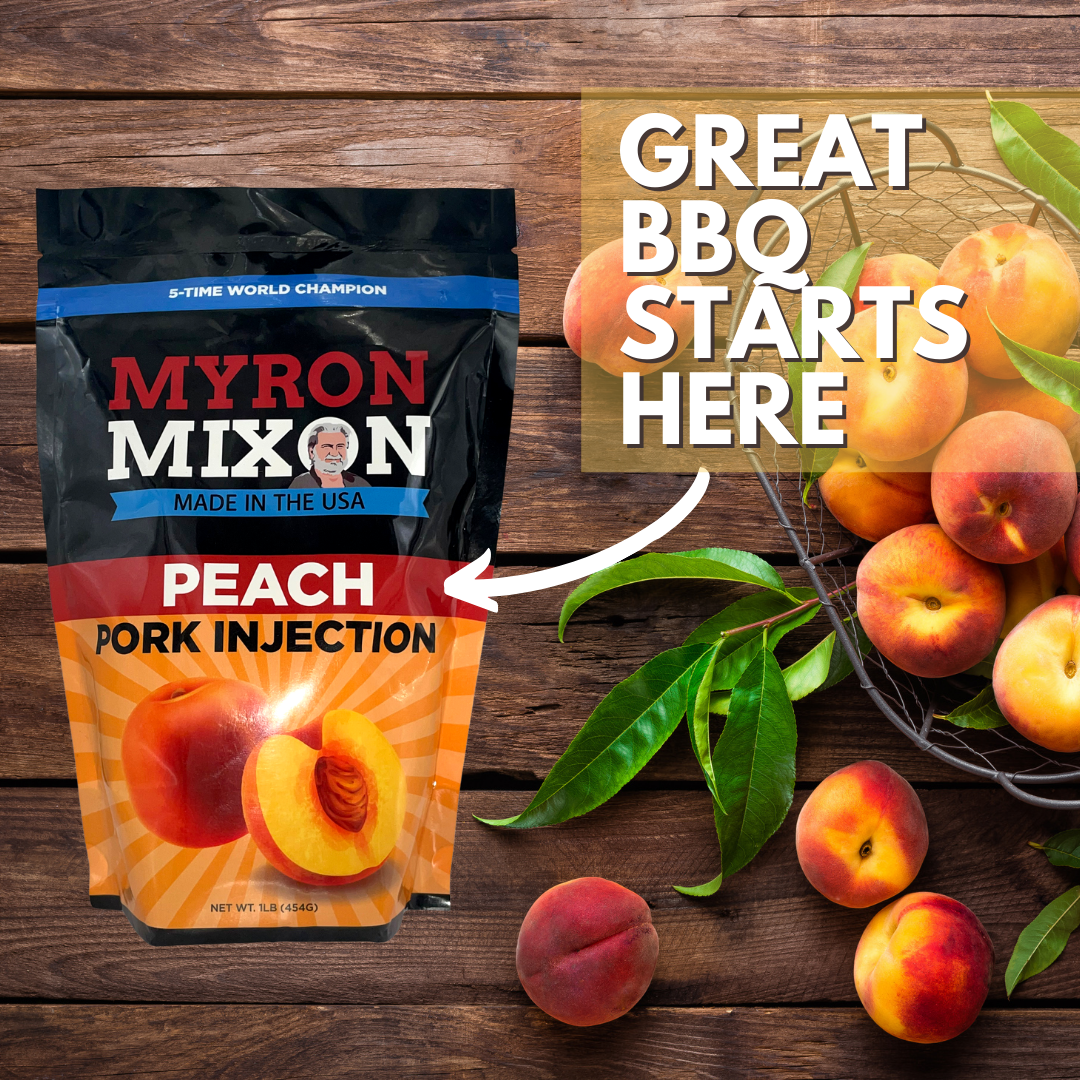 Myron Mixon Products - Wholesale BBQ Sauce - Myron Mixon Peach Pork Injection - Case of 123