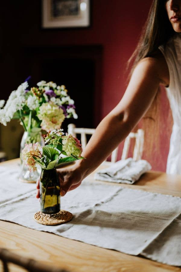 Old Green – wholesale Vase – Recycled Olive Green Glass 'Piccolo' Flower Bud Vase3