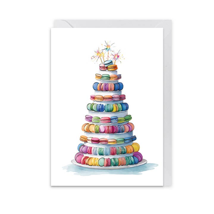 Folded card "Sweet Macaron Dream" DIN A5 for wholesale by Langelütje