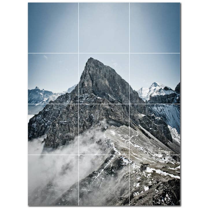 Bergskeramiska plattor väggmålning PT500883 för wholesale av Picture-Tiles.com