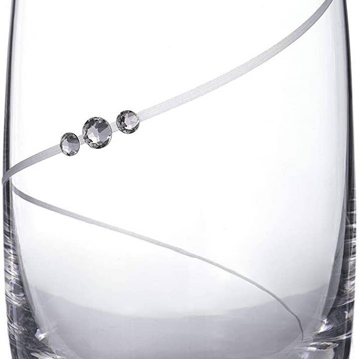 DIAMANTE - Wholesale Drinking Glass/Cup - Swarovski Crystals Silhouette Premium Crystal Hand Cut Hi B2