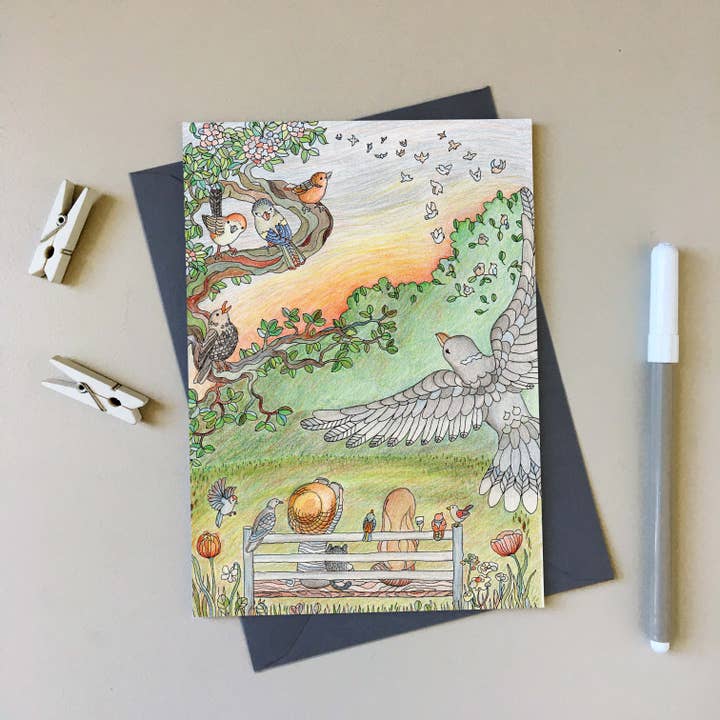 Look to Nature - Hand-drawn Everyday Art greeting card for wholesale by SJ. Vickery Designs Ltd.