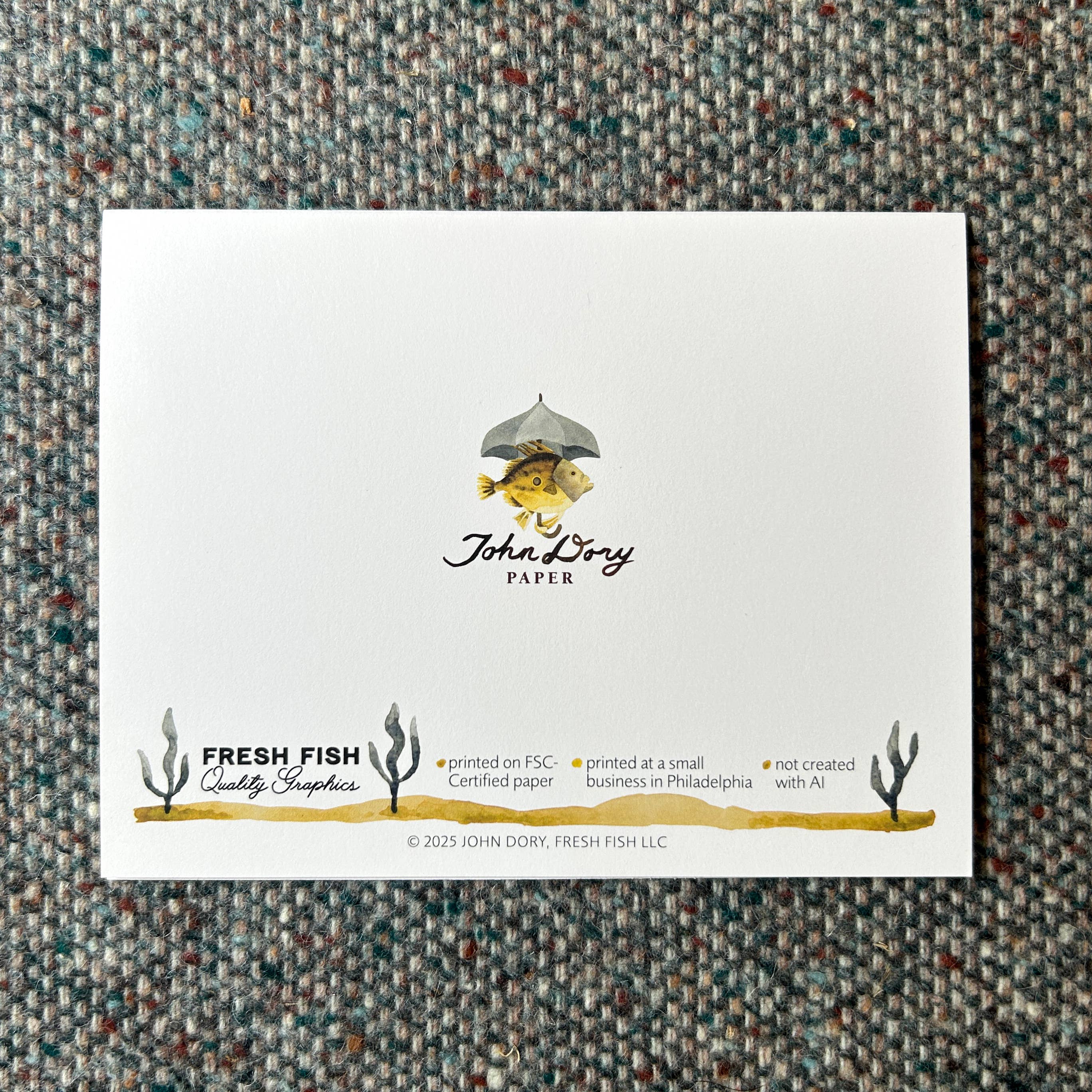 Fresh Fish - Wholesale Sympathy Card - John Dory Greeting Card - Field Mouse and Lavender- Sympathy4