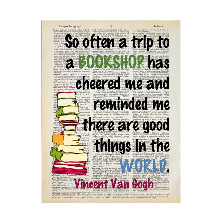 So often a trip | Dictionary Print | Vintage Book Art for wholesale by Bookish Birds