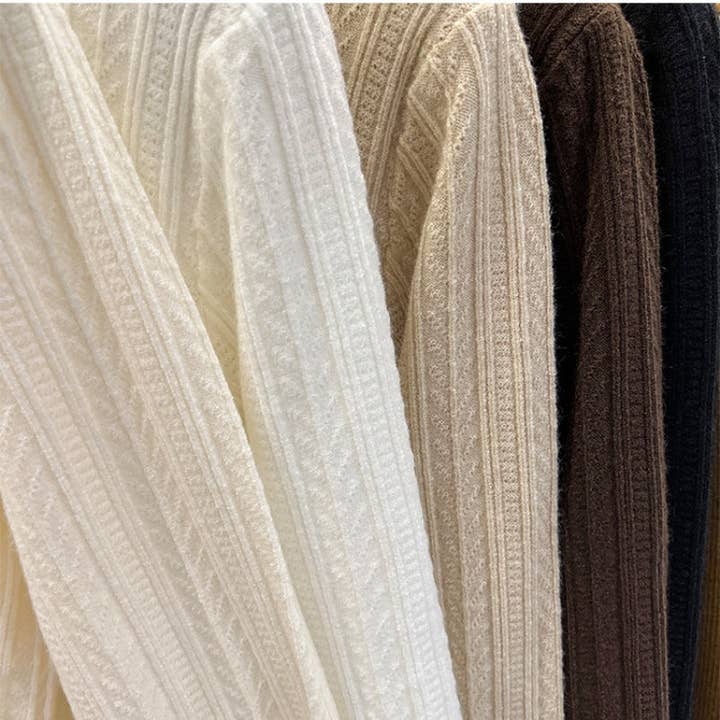 Katinki - Wholesale Knit Sweater - Women's - Ribbed High-Neck Sweater2