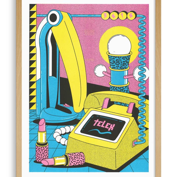 KIBLIND Atelier - Wholesale Poster - A3 poster - Freak City - 3615 Telex