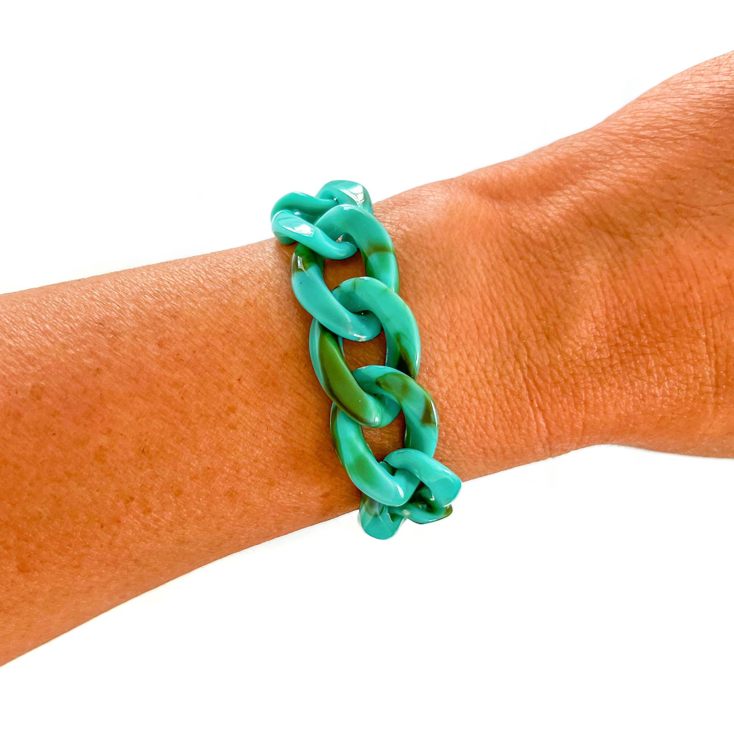 Savvy Bling - Wholesale Link & Chain Bracelet - All Chunky Acrylic Chain Link Bracelet35