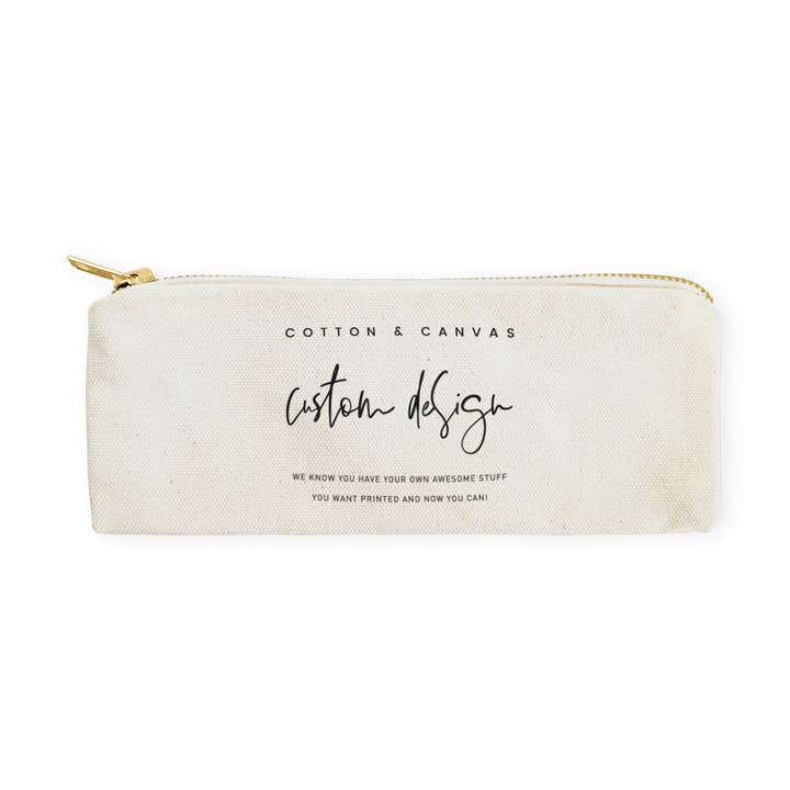 The Cotton & Canvas Co. - Wholesale Pencil Case/Pouch - Custom Pencil Case (Your Logo / Your Own Design)
