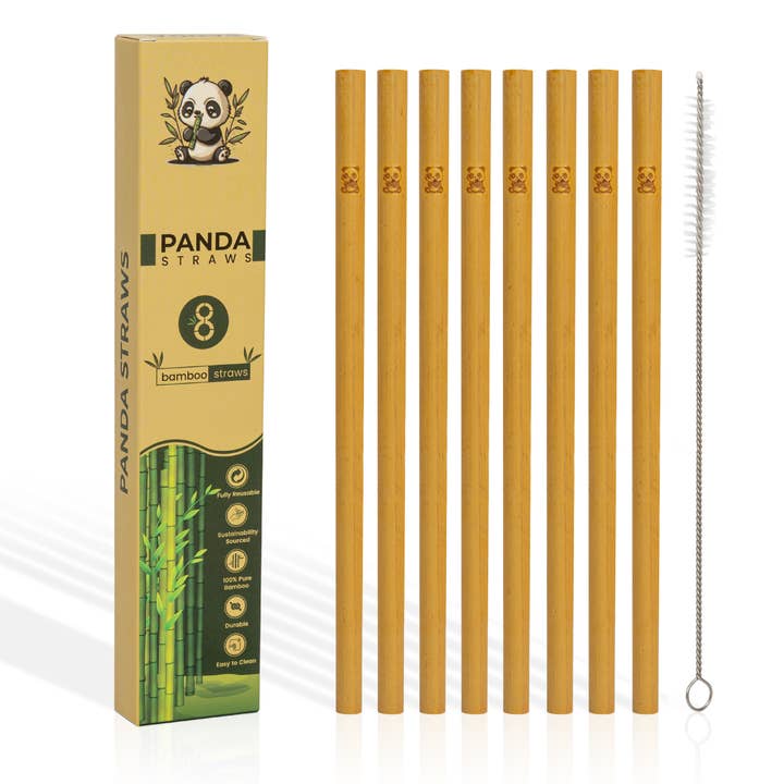 Reusable Bamboo Straws for wholesale by Panda Brands