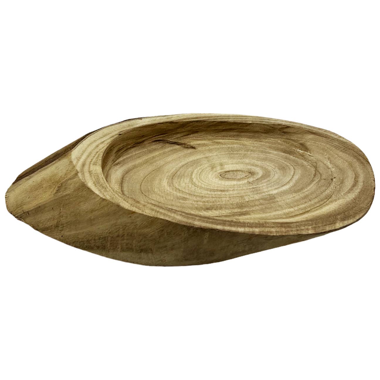2626 Designs - Wholesale Decorative Plate/Dish/Bowl - 12" Wide Decorative Wood Bowl In Brown3