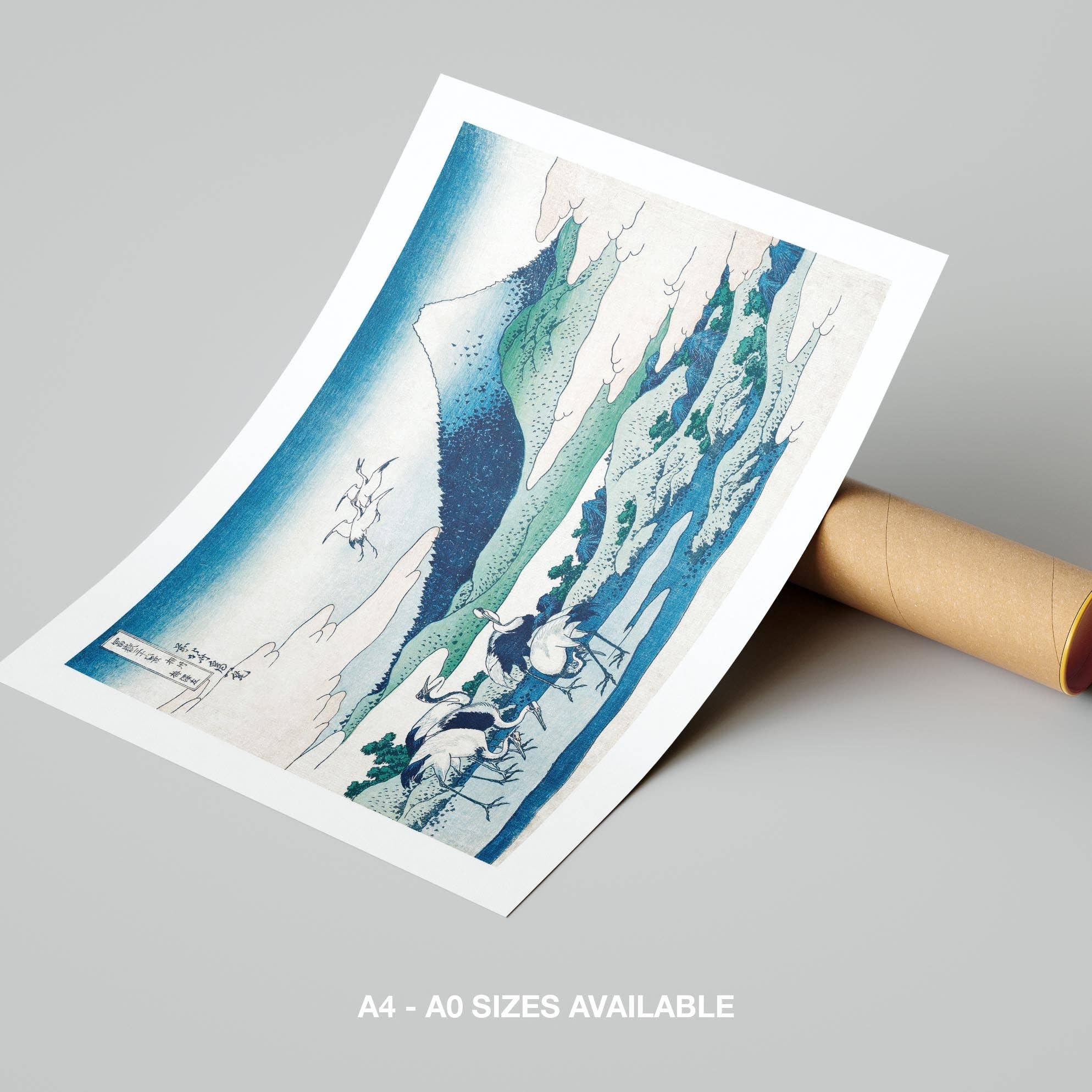 House Prints - Wholesale Art Print - Umezawa Manor in Sagami Province - Katsushika Hokusai - Rolled Poster Wall Art Print6