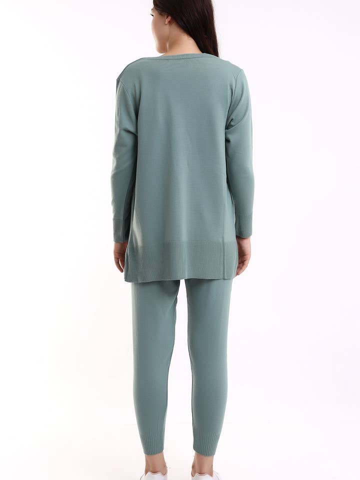 3 PIECE SUIT WITH PANTS BODY CARDIGAN for wholesale by Cloth Cube