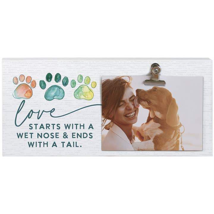 Love Starts Paws - Picture Clips for wholesale by Sincere Surroundings