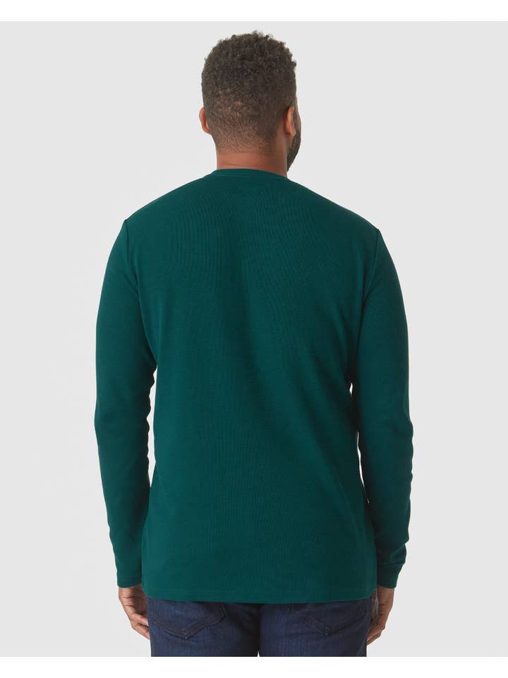 True Classic - Wholesale T-Shirt - Men's - Long Sleeve Shirt | Waffle | Crew Neck | Evergreen Heather