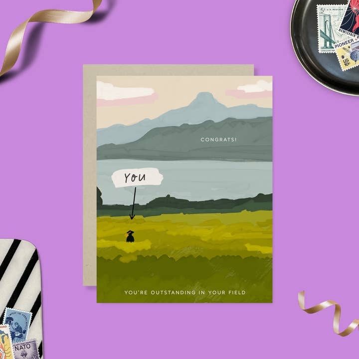 Barone and Co. - Wholesale Graduation Card - Outstanding Field Graduation Card2