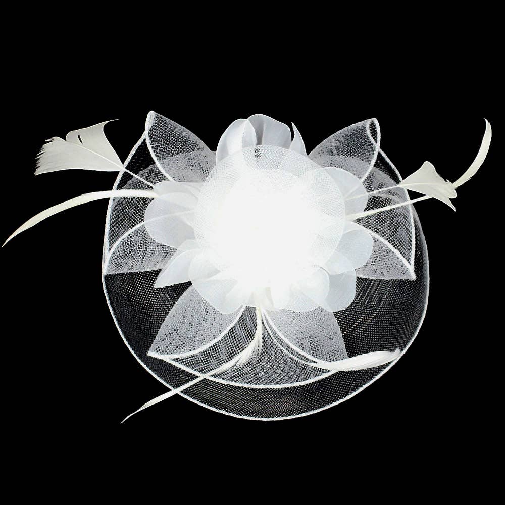 Sensibling Corp. - Vendita all'ingrosso Fascinator - Donna - Fascinator / Cerchietto con Fiore, Piuma e Rete16
