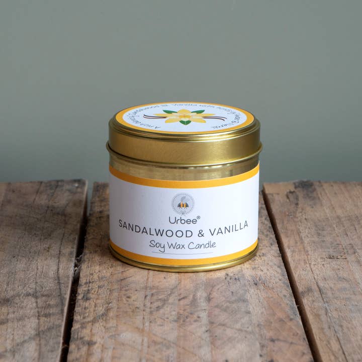 Sandeltræ & Vanilje - Sojalys - 200ml for engroshandel hos Urbee