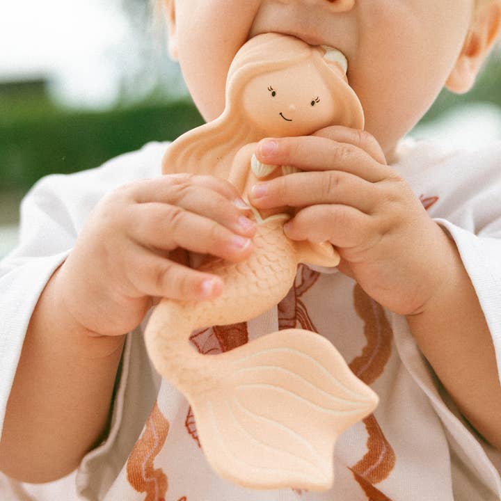 Winnie Parkes - Wholesale Teether (Not Clip-On) - Baby - Maeve the Mermaid Natural Rubber Teether