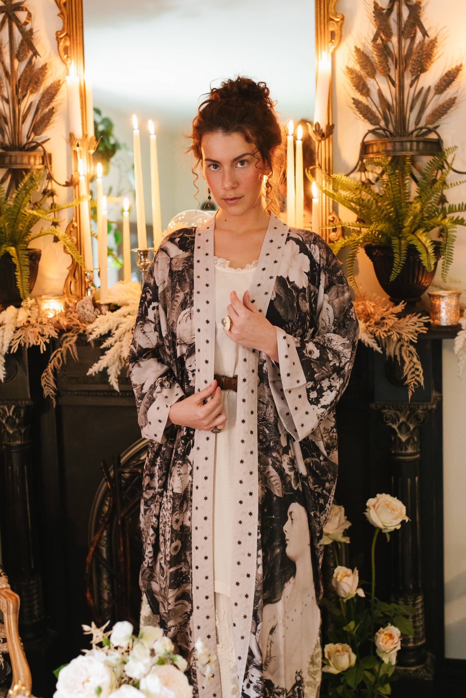 Market of Stars (USA) - Wholesale Kimono - Women's - The Looking Glass Opera Duster Kimono Robe w/ Alice2
