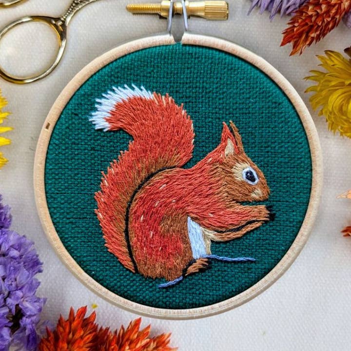 Kit da Ricamo Mini Scoiattolo Rosso per la vendita all'ingrosso da parte di Paraffle