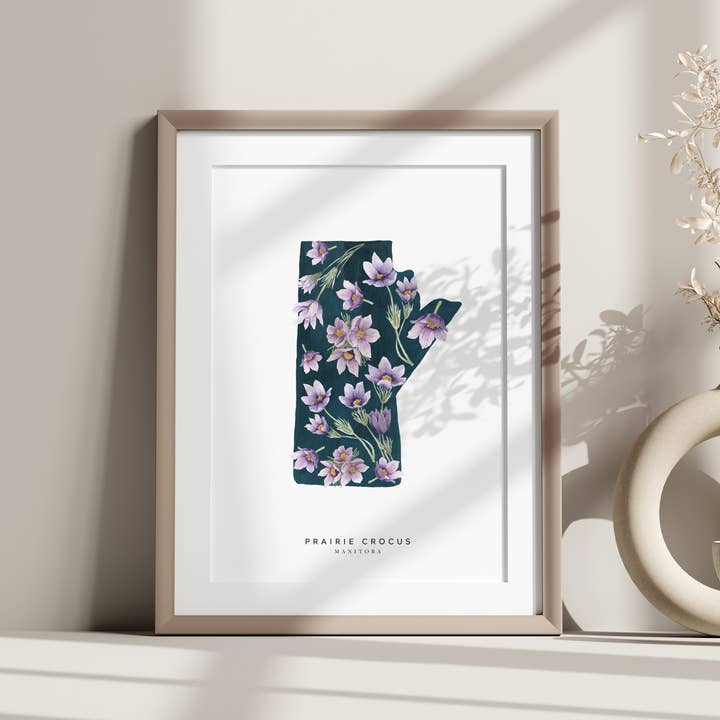 Natasha Vanderburg Co. - Wholesale Art Print - Manitoba Prairie Crocus Art Print