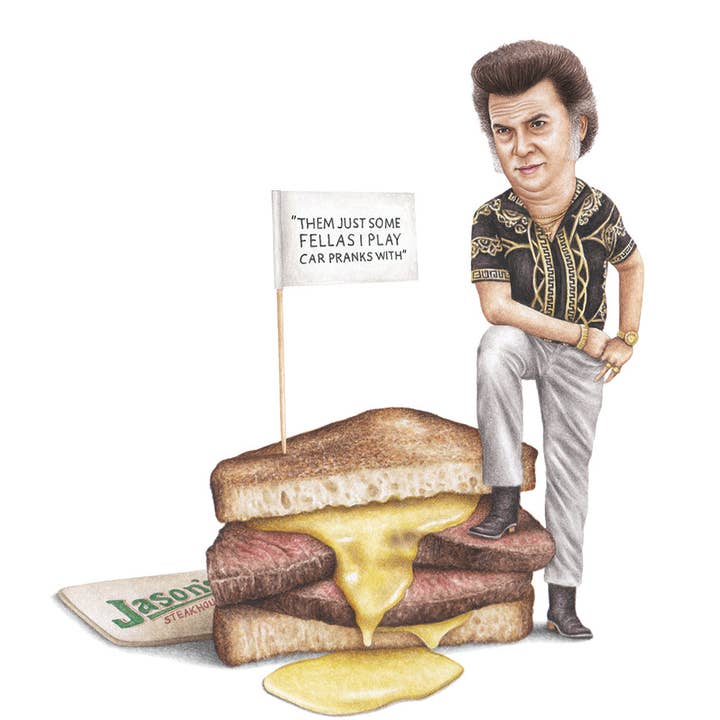Celebs on Sandwiches - Wholesale Art Print - The Righteous Gemstones - Set of 6 Prints1