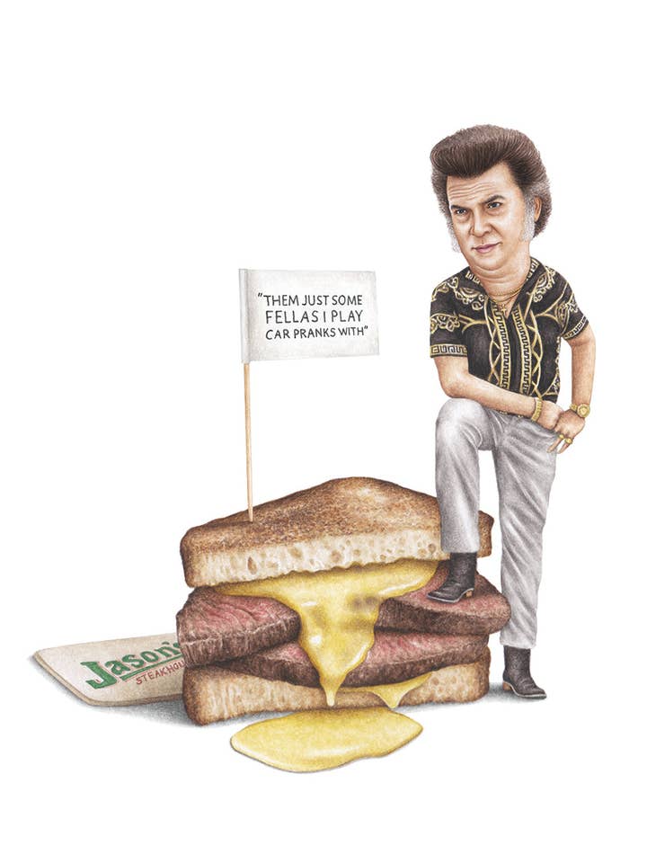 Jesse Gemstone - Watercolor Print for wholesale by Celebs on Sandwiches