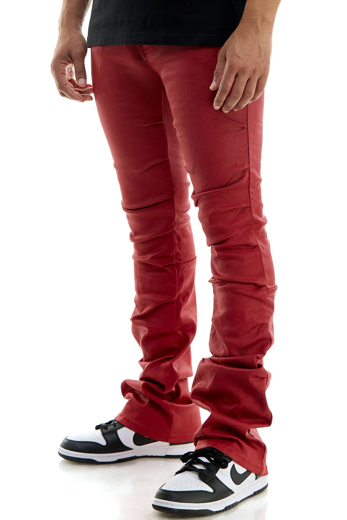 KDNK – wholesale Pants – Men's – WAXED PLEAT FLARE PANTS6