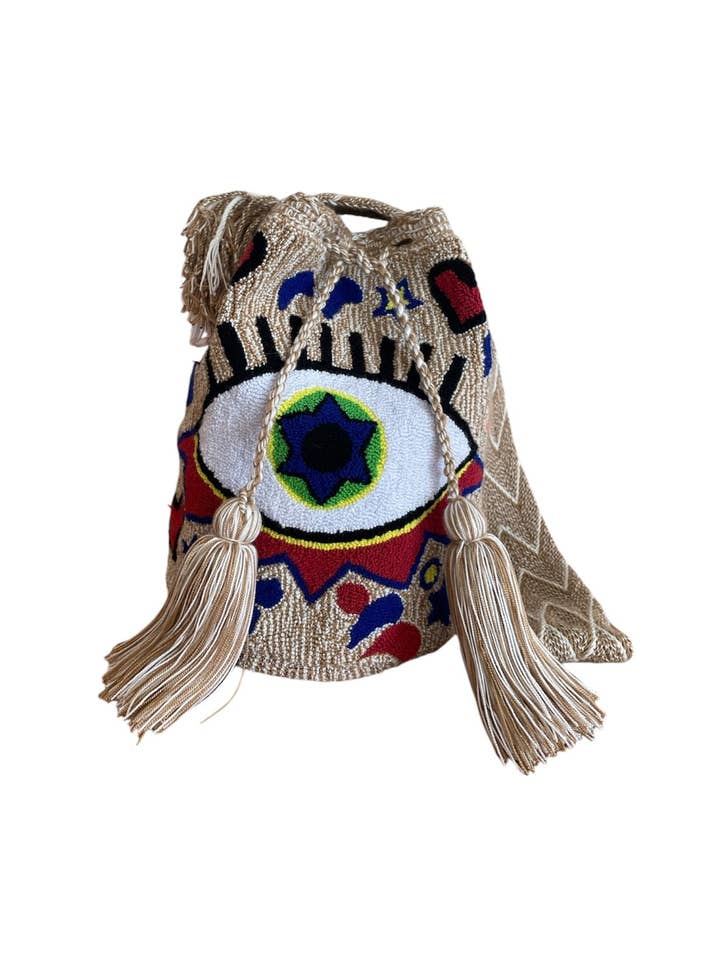 Bolso Ana Evil Eye Wayuu para venta al por mayor de Boutique Femade ®