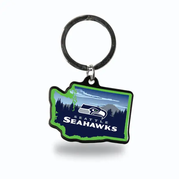 Wholesale Seattle Seahawks Resort Design State Keychain for your