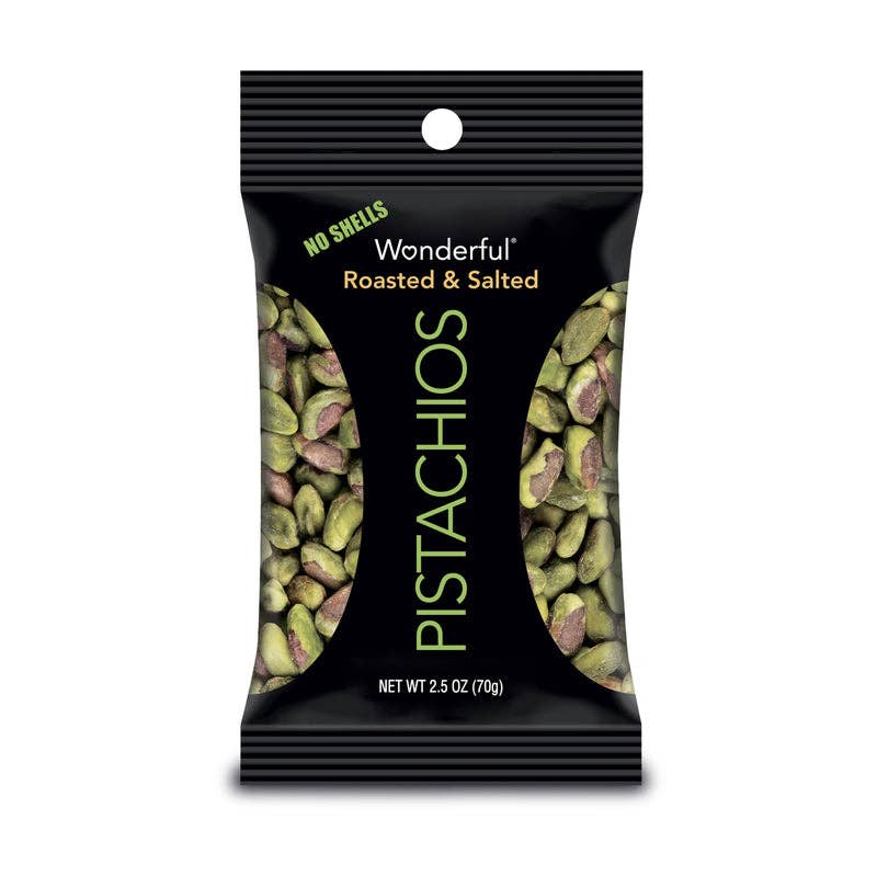 Everyday Supply Co - Wholesale Nuts - Wonderful No Shell Roasted/Salted Pistachios 2.5oz, 8-Pack0