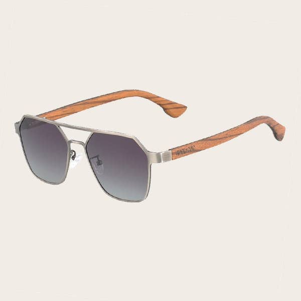 Wood&Chic – Großhandel Sonnenbrille – Unisex – Unisex-Sonnenbrille aus Holz UV400 - Cutendia