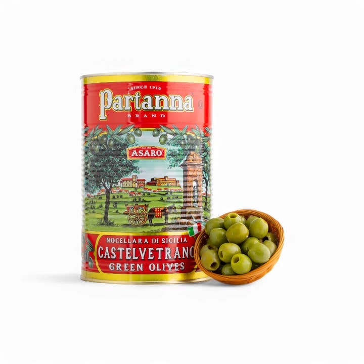 Partanna Pitted Castelvetrano Olives for wholesale by Partanna Foods