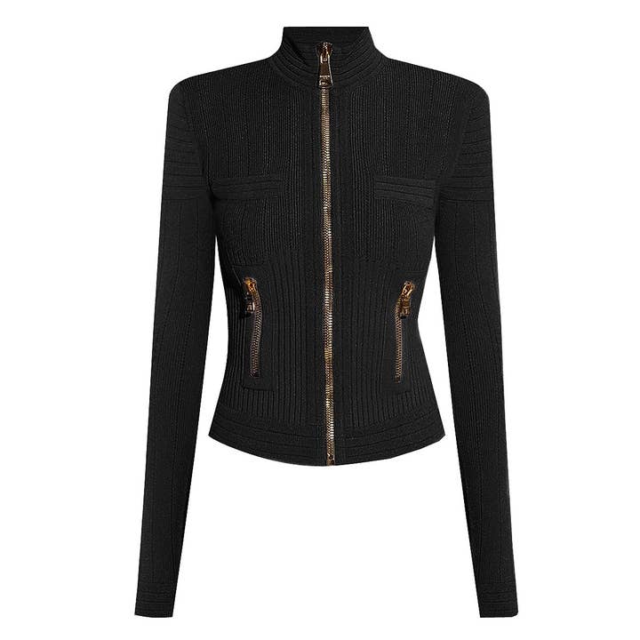 Sanyao Fashion - Vendita all'ingrosso Cardigan - Donna - Cappotto Cardigan a Maniche Lunghe in Maglia di Qualità SY349 con Scollo Tondo