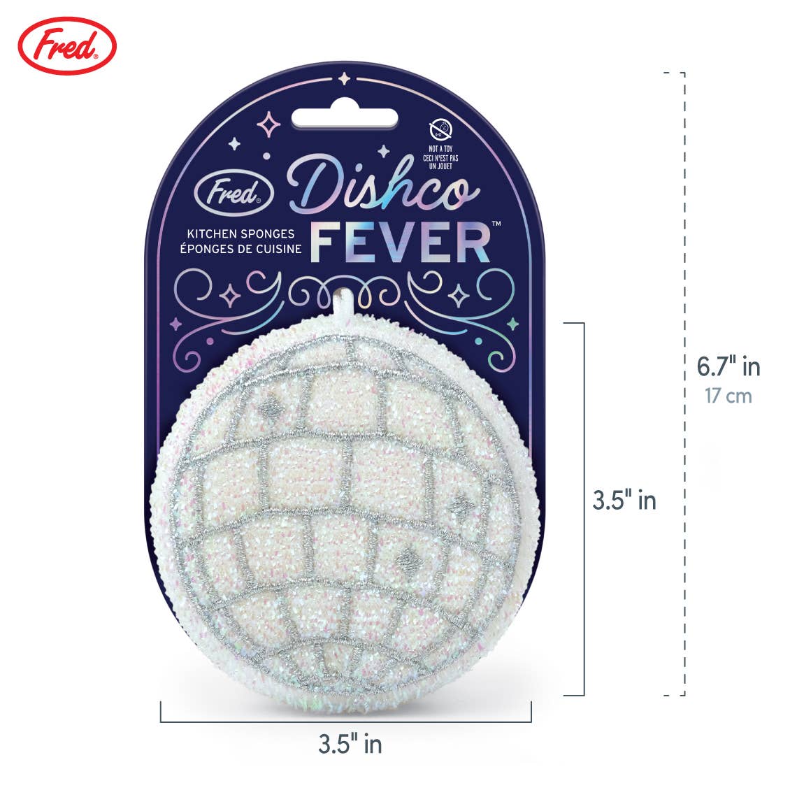 Fred & Friends - Wholesale Cleaning Sponge - Sponges - Dishco Fever - Disco Ball Sponges - Set of 26