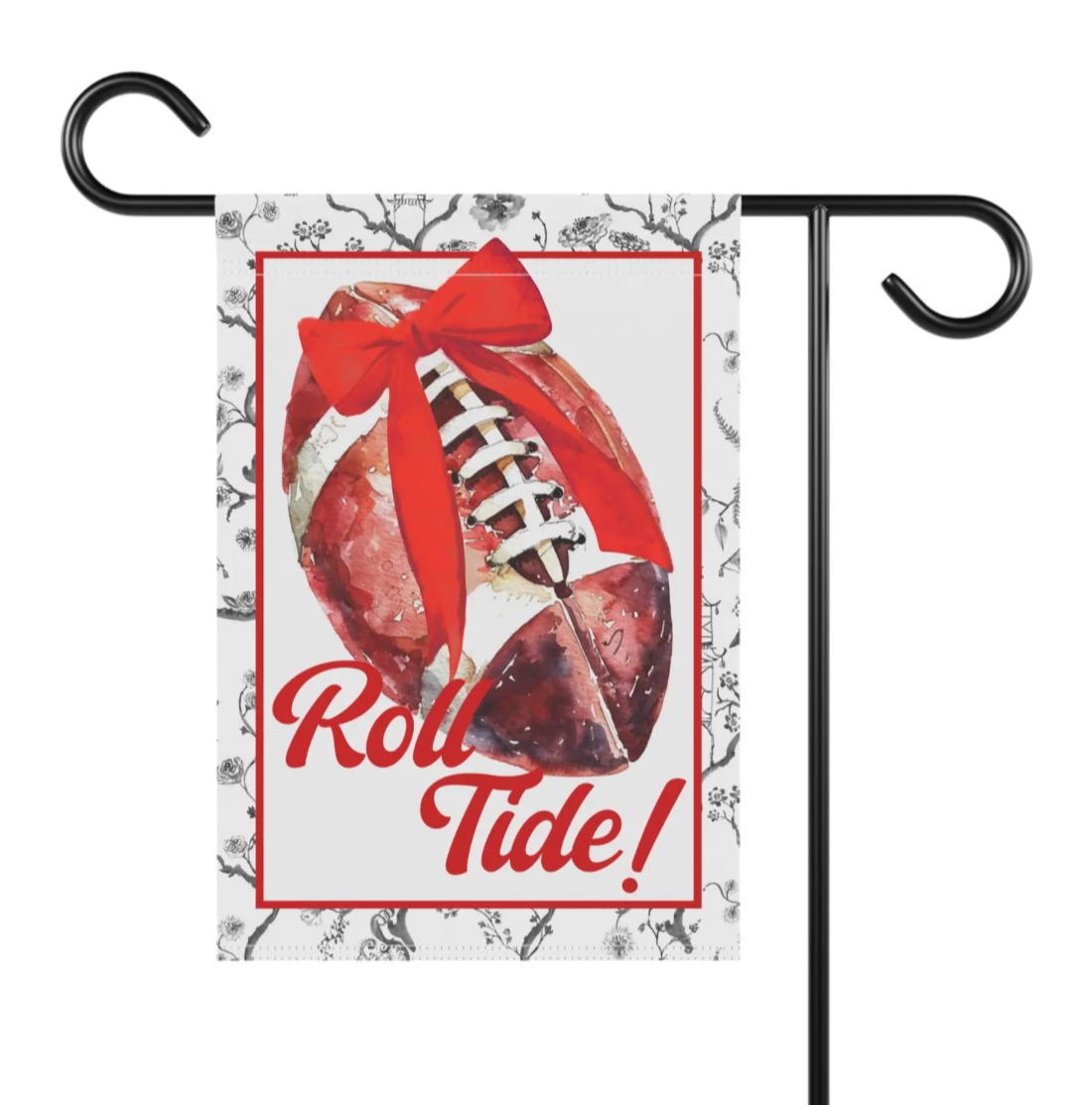 Design Carolinas - Wholesale Flag - "Roll Tide" Red Alabama Football Garden Flag4