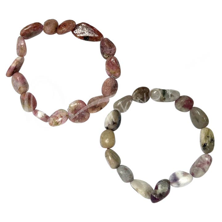 Oceanic Linkways Inc – wholesale Spiritual stone/crystal – (PC)BRACELET - TUMBLED STONES TOURMALINE, MIXED COLORS (10-32