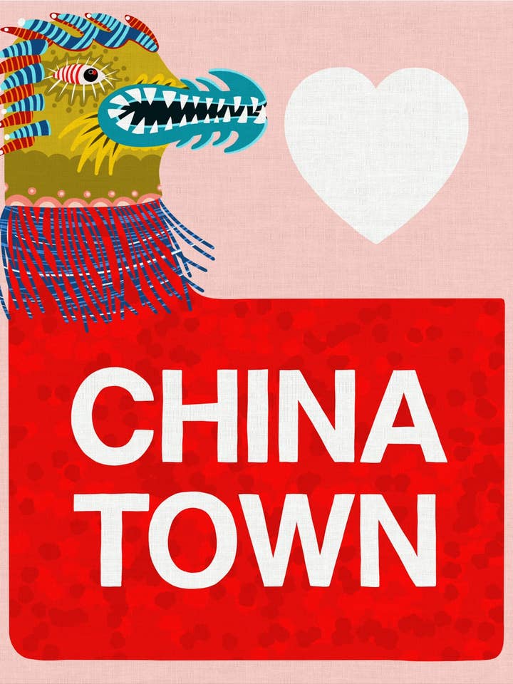 Impressão de Chinatown por atacado de 3 Fish Studios