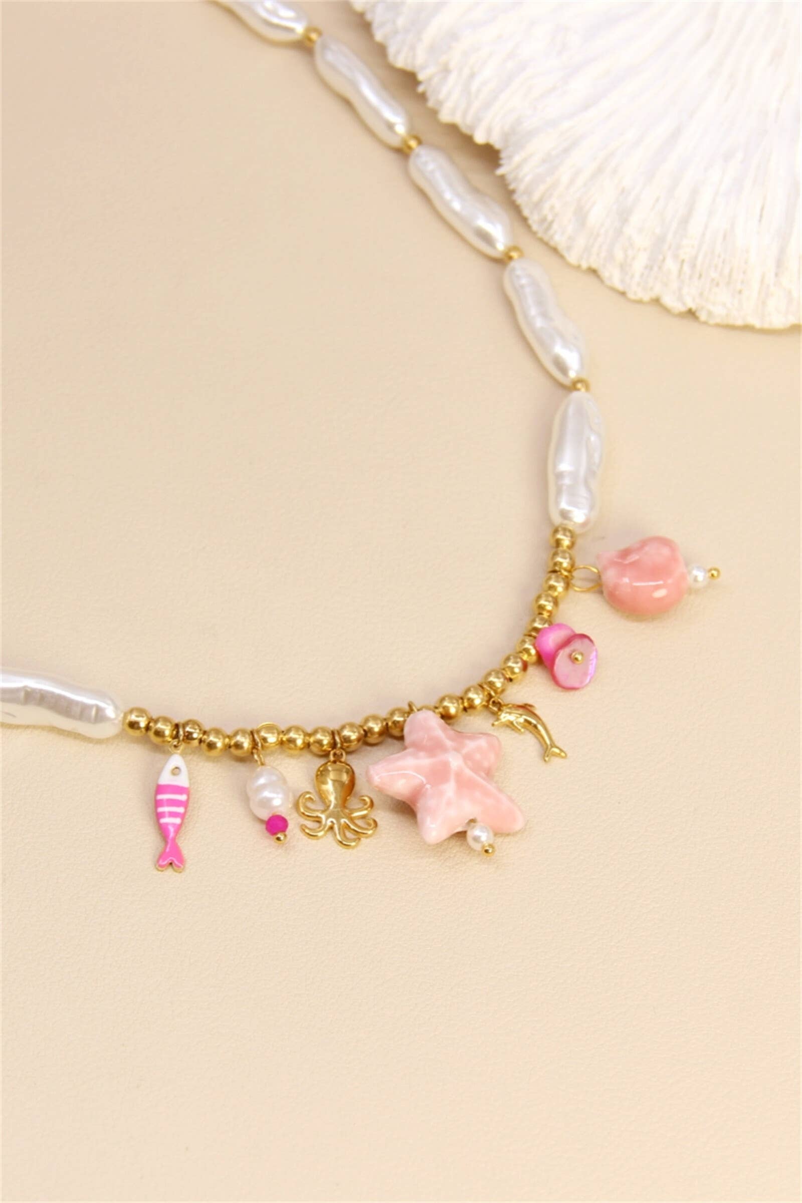 BELLISSIMA BIJOUX - Wholesale Kids Necklace - Kids - "Pink Ocean" Necklace – Gentle Dive1