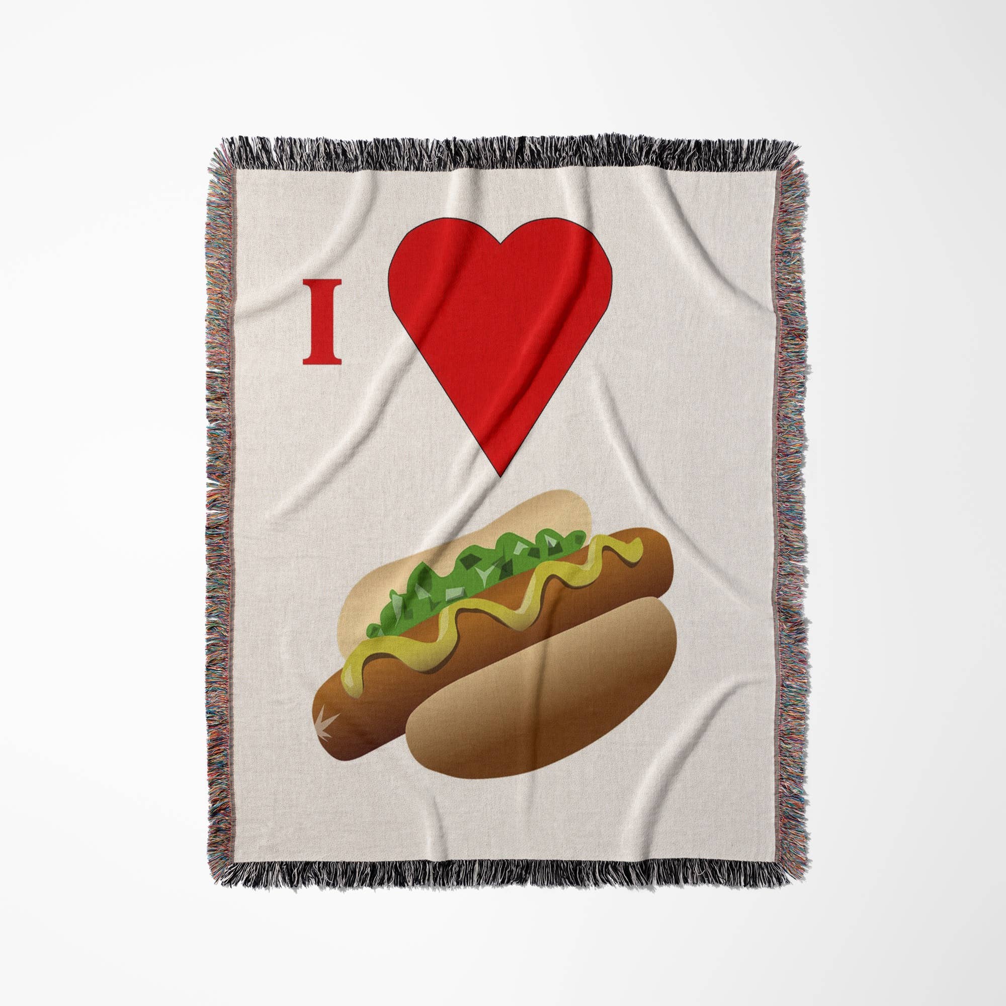 3dRose - Vendita all'ingrosso Plaid - 3dRose, Amo gli hot dog, Coperta