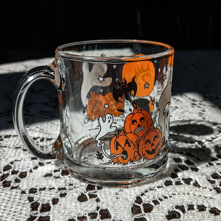 Meagan Meli Illustration - Wholesale Coffee Mug - Hallowe'en Spree Vintage Inspired Mug2