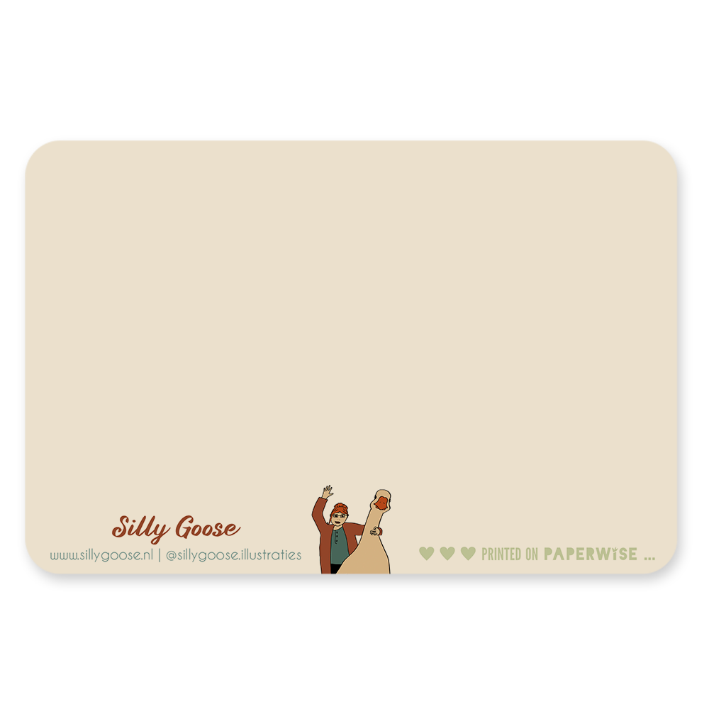Silly Goose - Wholesale Postcard - Postkaart - Kippen1