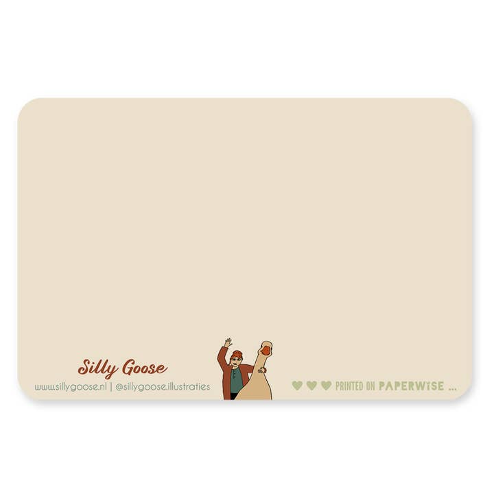 Silly Goose - Wholesale Postcard - Postkaart - Kippen1