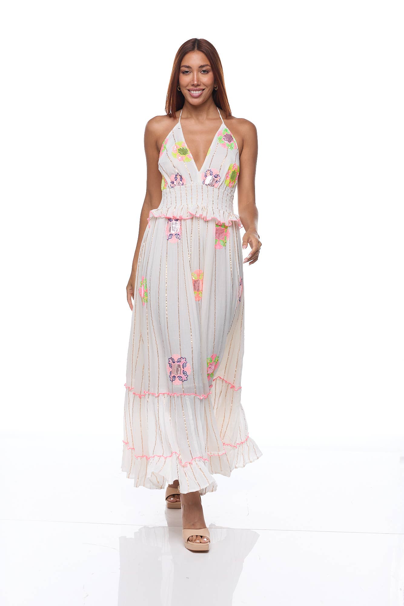 Ranee's - Wholesale Dress - Women's - R-102 lace cotton dress  4