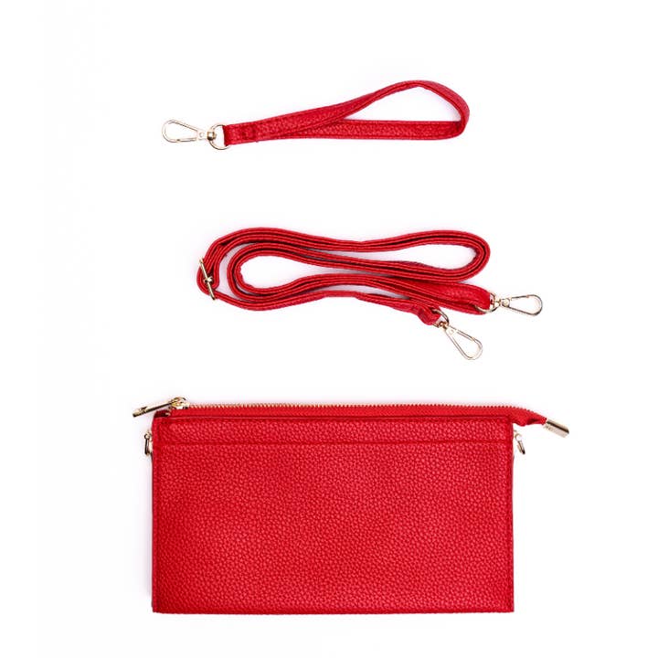 a Wink & a Nod - Wholesale Crossbody Bag - Women's - Abby 3-in-1 Handbag - Red1