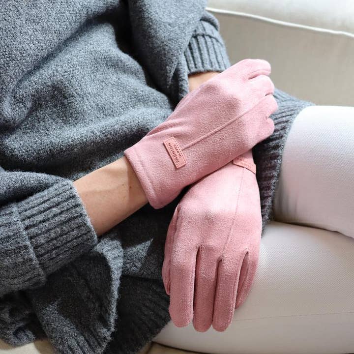 Poly Suede Gloves GLO11 for wholesale by Cinnamon Creations