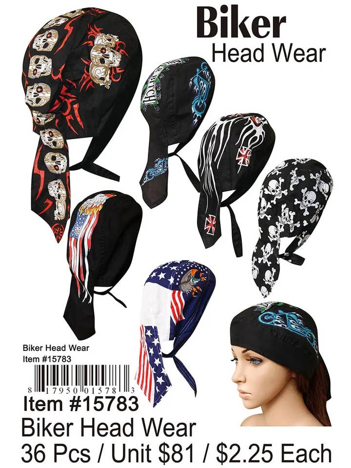 Couvre-chef de motard. pour la vente par Puka Creations