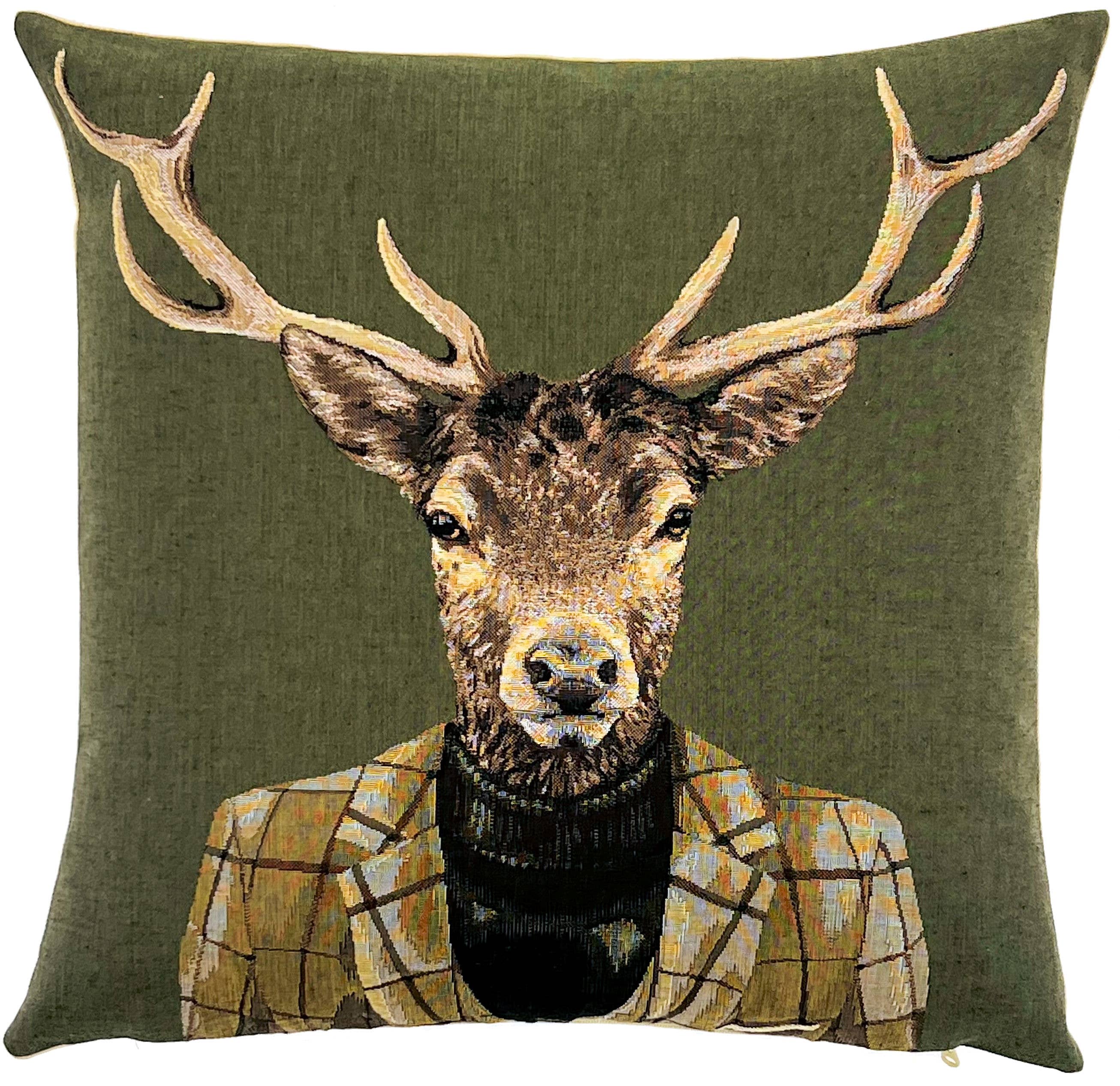 Wholesale dressed stag pillow cover woodland decor for your store Faire