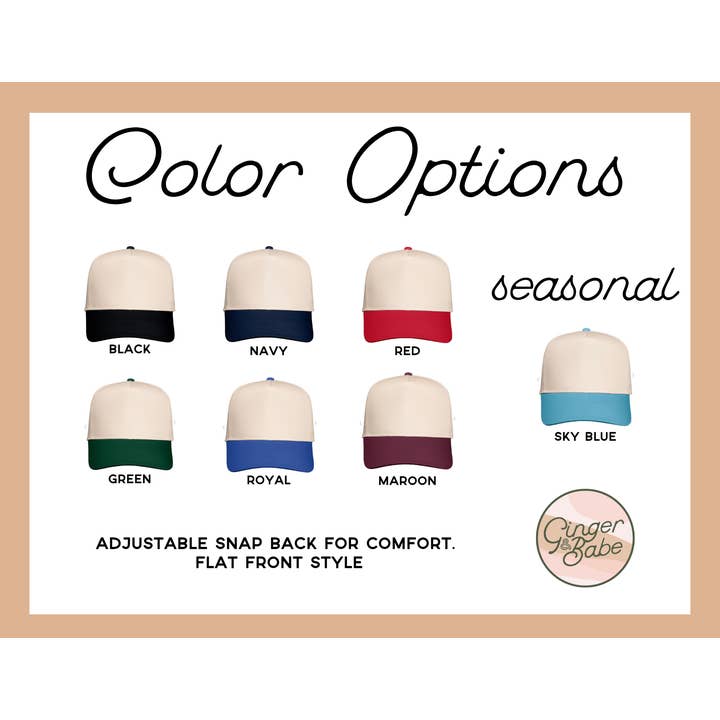 Ginger And Thread - Wholesale Trucker hat – Women’s - Custom Embroidered Hat, Boutique Souvenir, Coastal Resort4